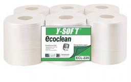 [2125] PAPEL SECAMANOS 2 CAPAS ECOLOGICO LAMINADO PASTA PURA (6 UNID.)